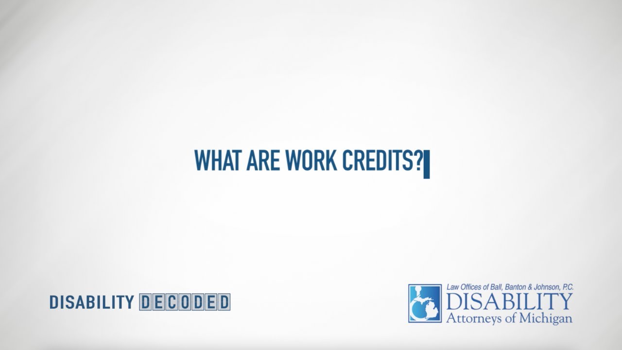 What Are Work Credits?