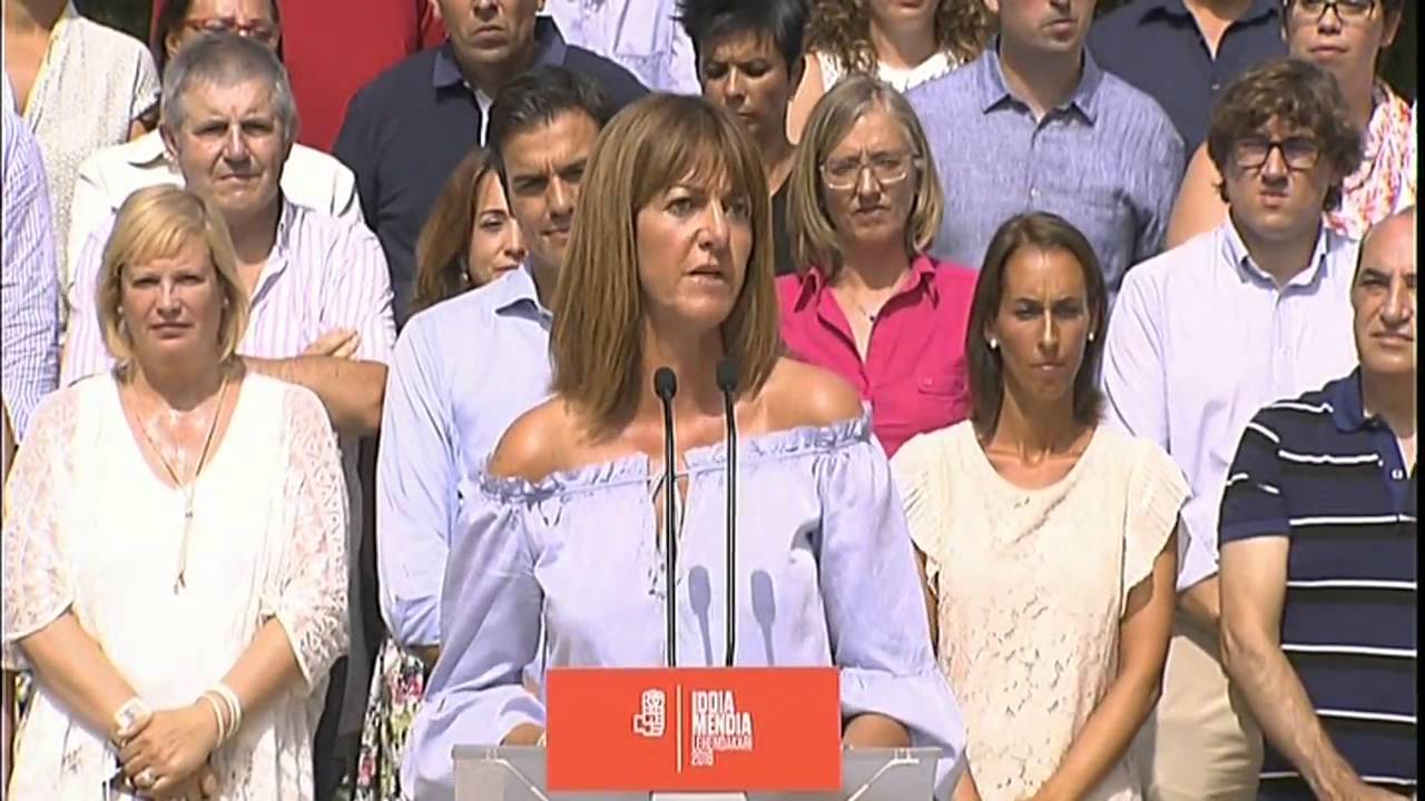 Idoia Mendia en la presentaci&oacute;n de candidaturas del PSE-EE