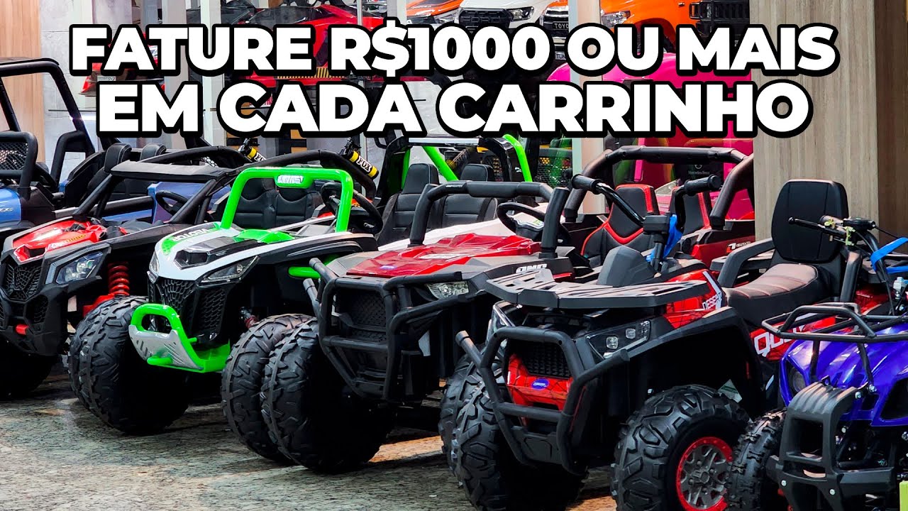 Compre esses carrinhos elétricos do Paraguai e receba no Brasil fature mais de R$1000 em cada carro