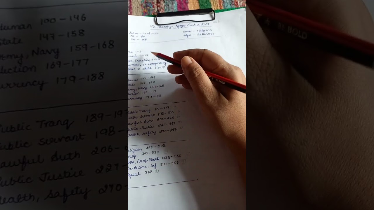 HOW TO STUDY BNS in a easy way ? divide and study rule #judiciary #bharatiyanyayasanhita
