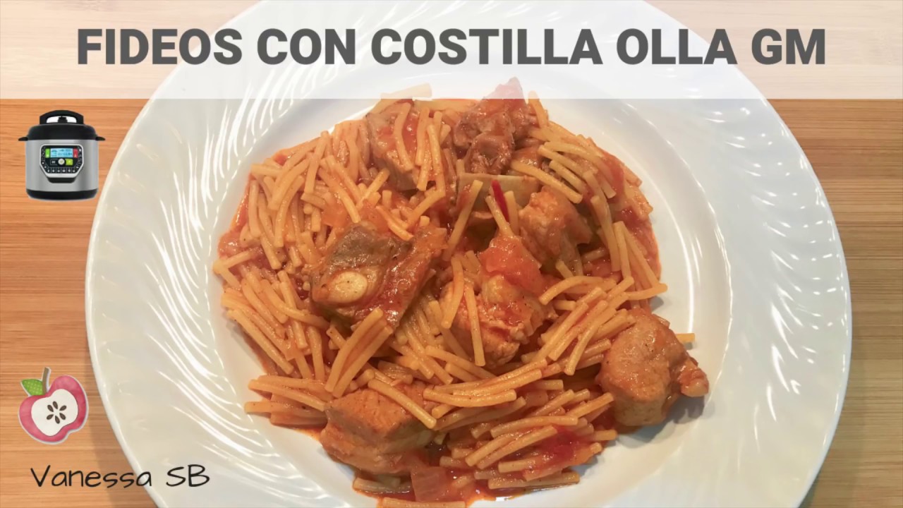 Fideos con costilla Olla GM