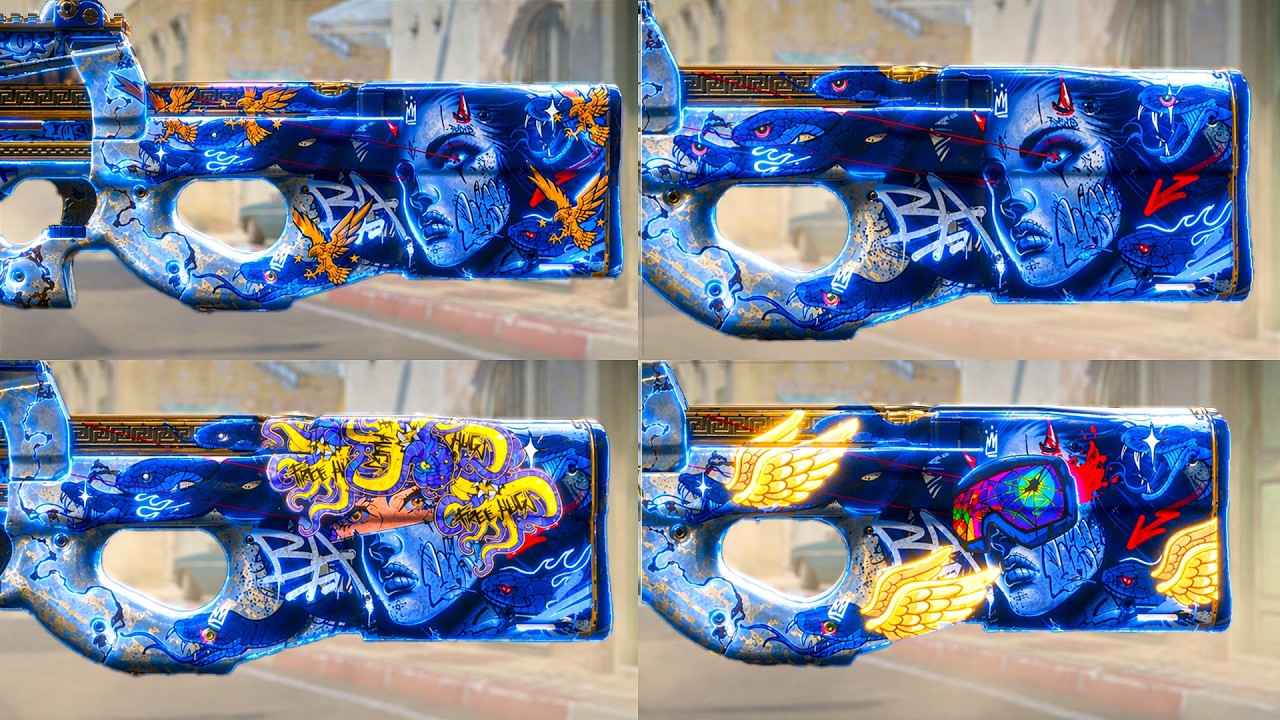Новые модели P90 Deathgaze из CS2 &mdash; просто бомба! 🔥 &mdash; лучшие модели P90 Deathgaze от сообщества CS2!