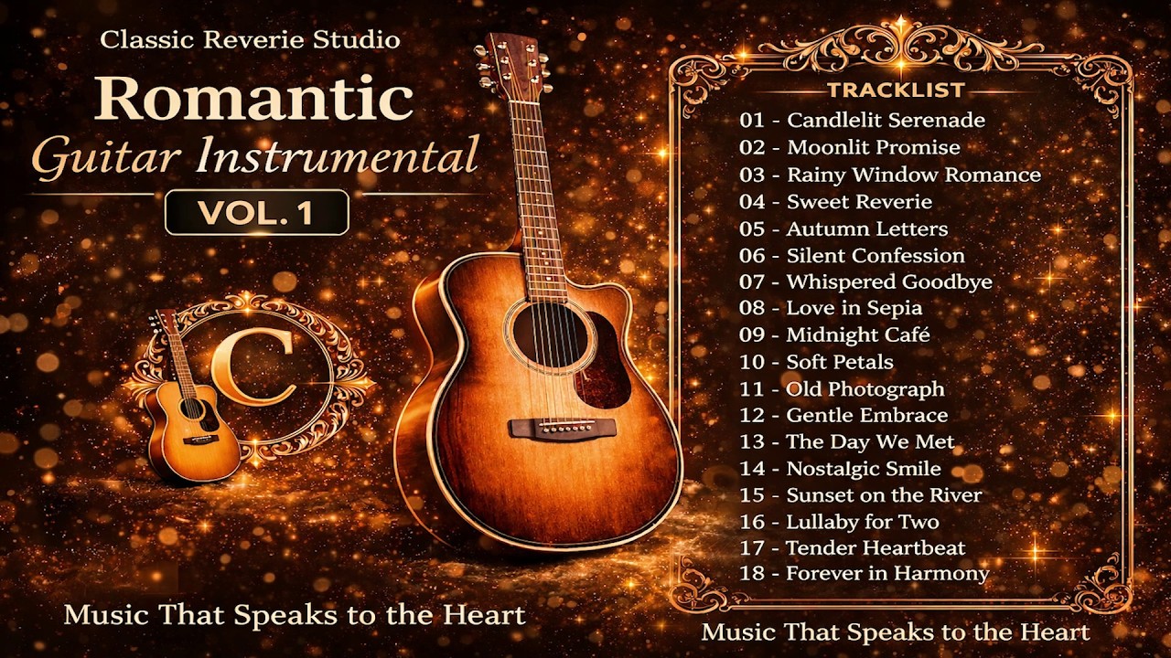 ✅ Romantic Instrumental Vol. 1 | Legendary-Style Guitar Love Songs | Classic Reverie Studio