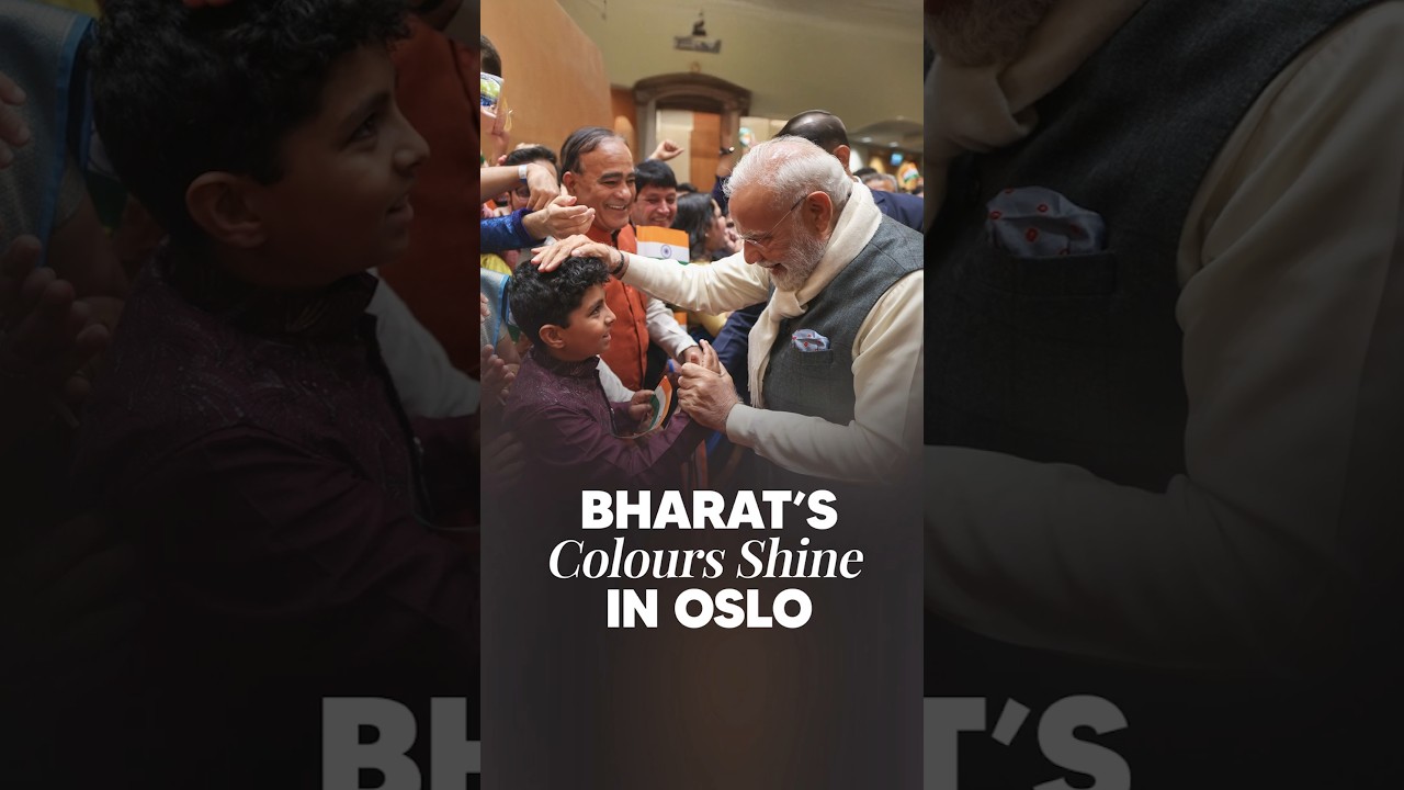 Bharat&rsquo;s Colours Shine in Oslo | PM Modi Receives Warm Welcome in Norway