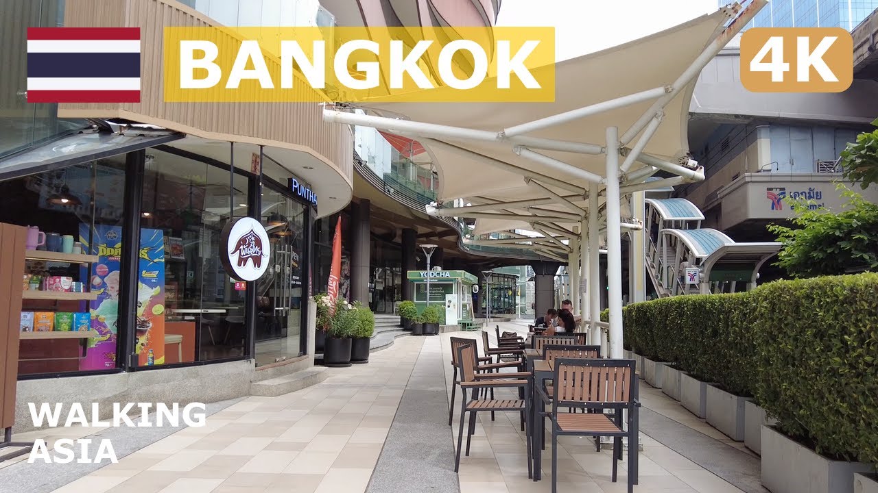 🇹🇭 Thailand, Bangkok: From On Nut to Nana, Wat That Thong, Ekkamai Bus Terminal, Walking Tour - 4K
