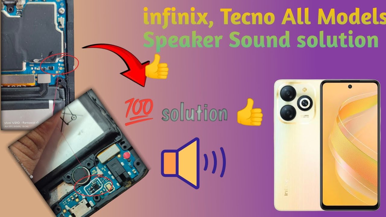 Infinix Smart 8 ,Tecno All Models Speaker Sound Problem Solution // Speaker Problem #smartphone