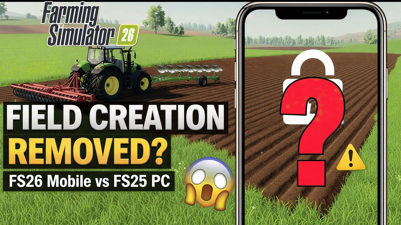 Вернется ли функция создания полей в Farming Simulator 26 Mobile?