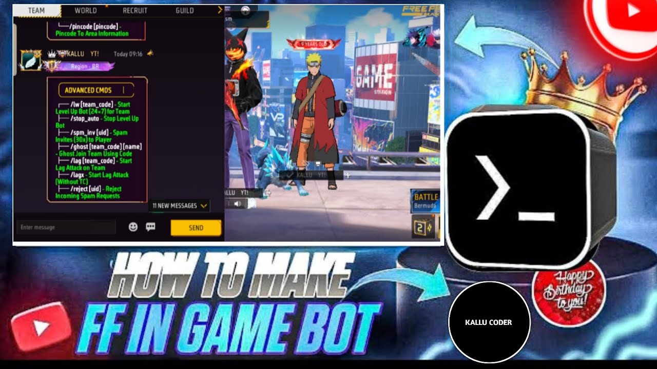 VIP GUILD TCP BOT + Level Up Bot 😱 | After OB52 Update | 100% Working ✅
