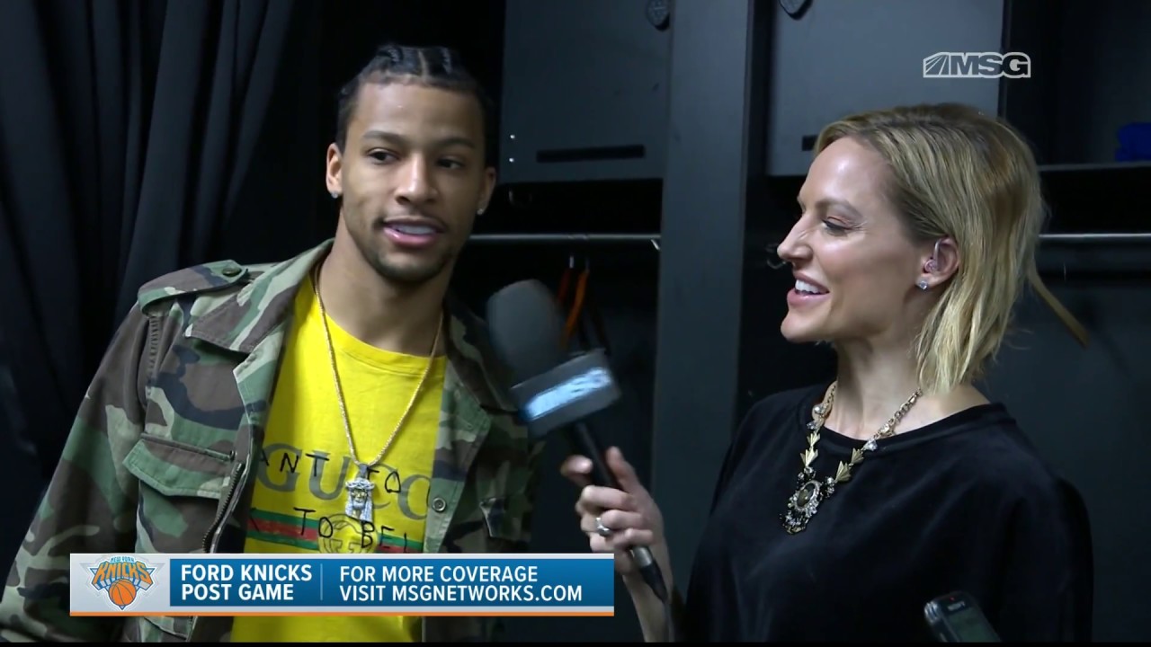 Knicks Locker Room: Trey Burke postgame from Charlotte, Mar 26