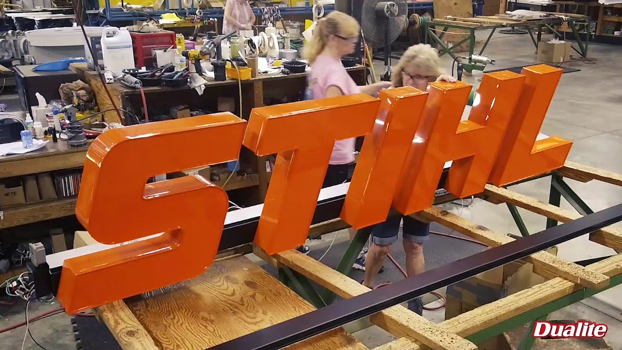 STIHL | Channel Letter Sign Assembly Timelapse