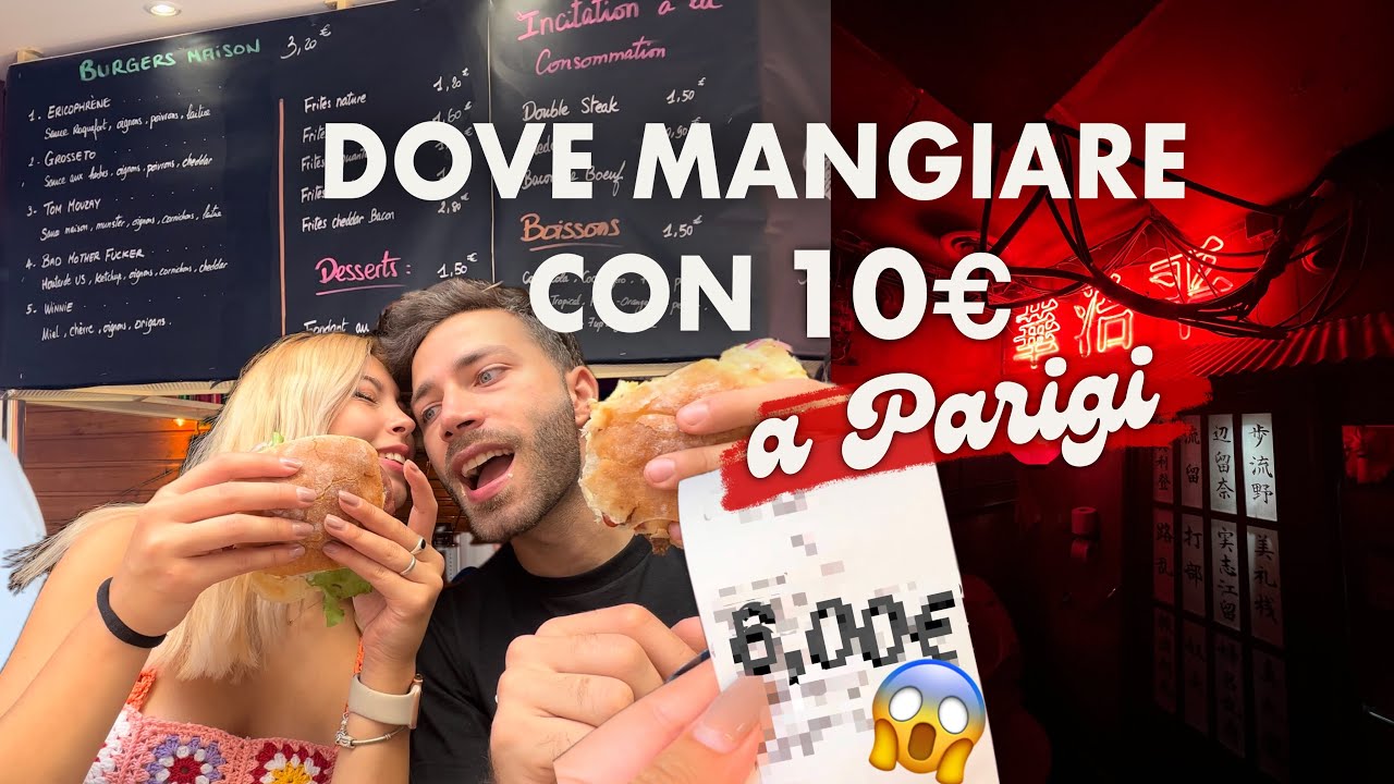 DOVE MANGIARE CON 10€ A PARIGI | ep.6 Hamburger fatti a mano a 3€ dietro Galleria la Fayette