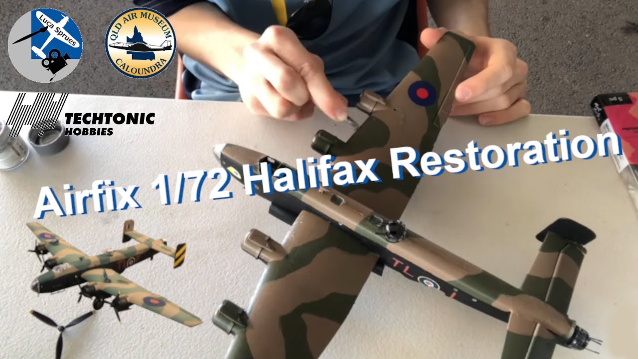Restoration - Airfix 1/72 Handley Page Halifax (Fixing a WW2 Bomber Model)