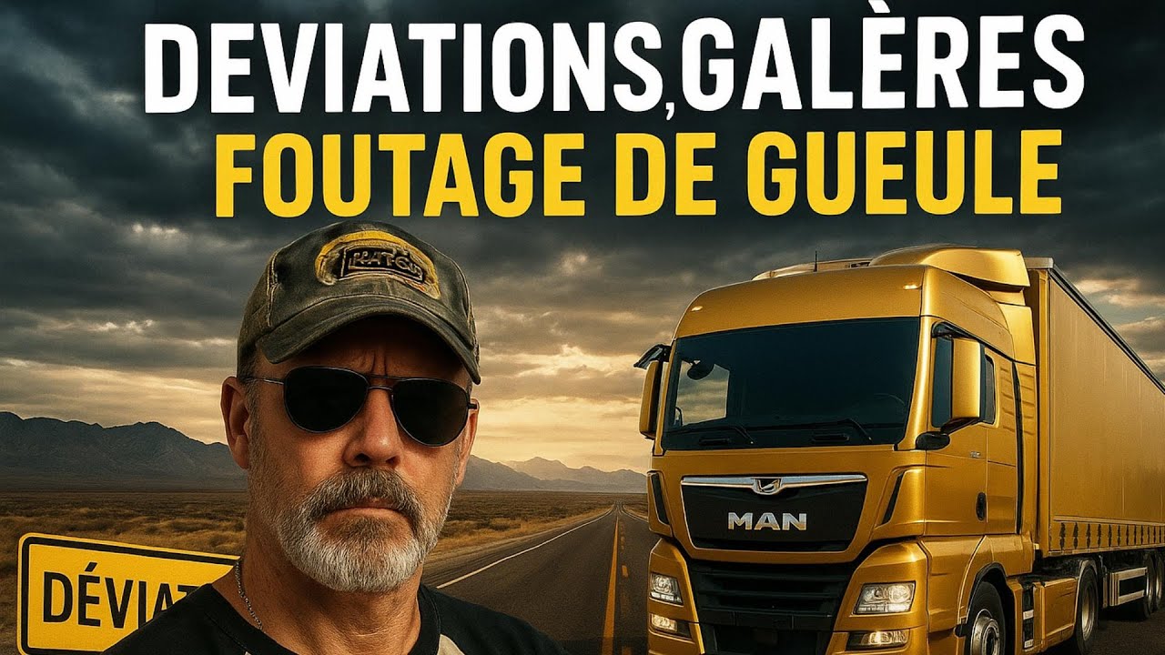 #truck  #vlog  D&eacute;viations, gal&egrave;res, foutage de gueule  Bienvenue dans ma vie de routier