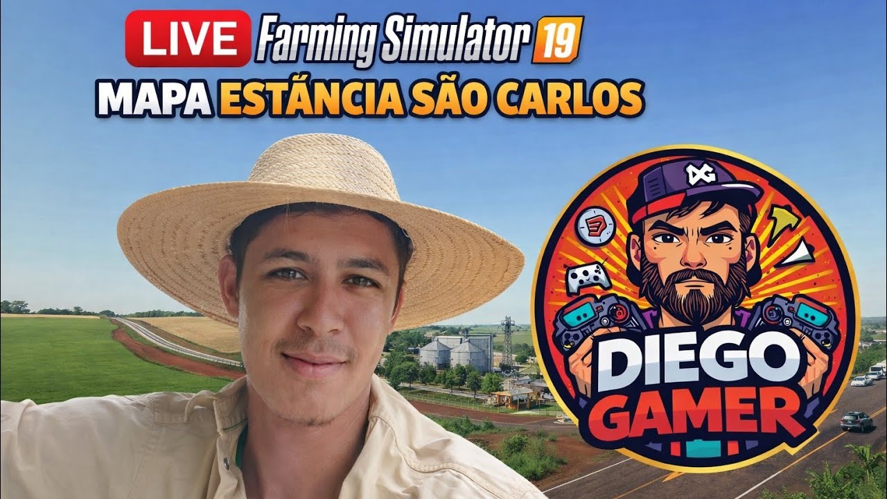 Farming Simulator 19 /mapa são Carlos/ na colheita de milho/🌽🌽🌽