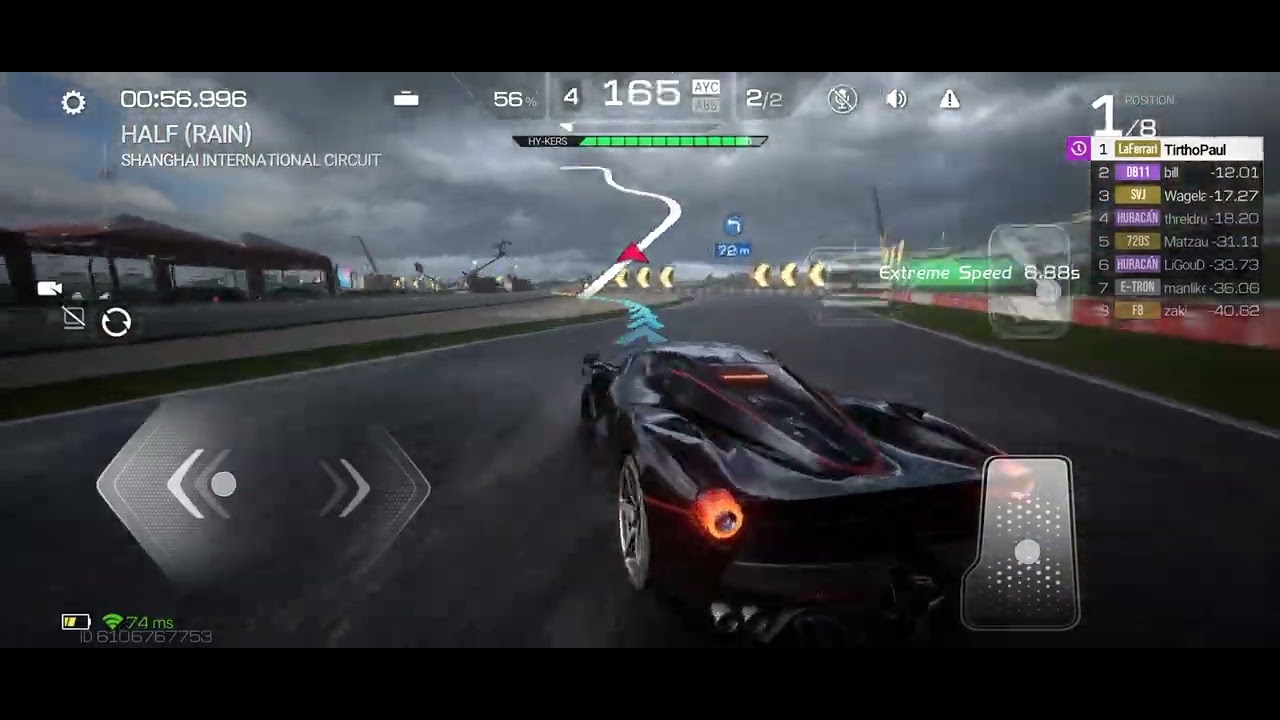 Playing with ferrari laferrari in racing master