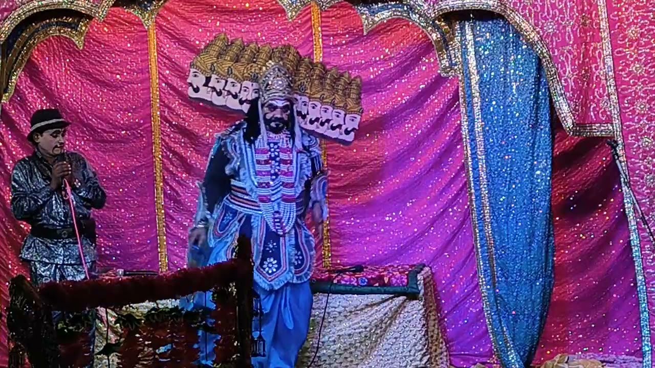 रावण श्री केशव महाराज जी ओर जोकर RD मिलन द्वारा धमाकेदार कॉमेडी रामलीला इटैलिया बाजा