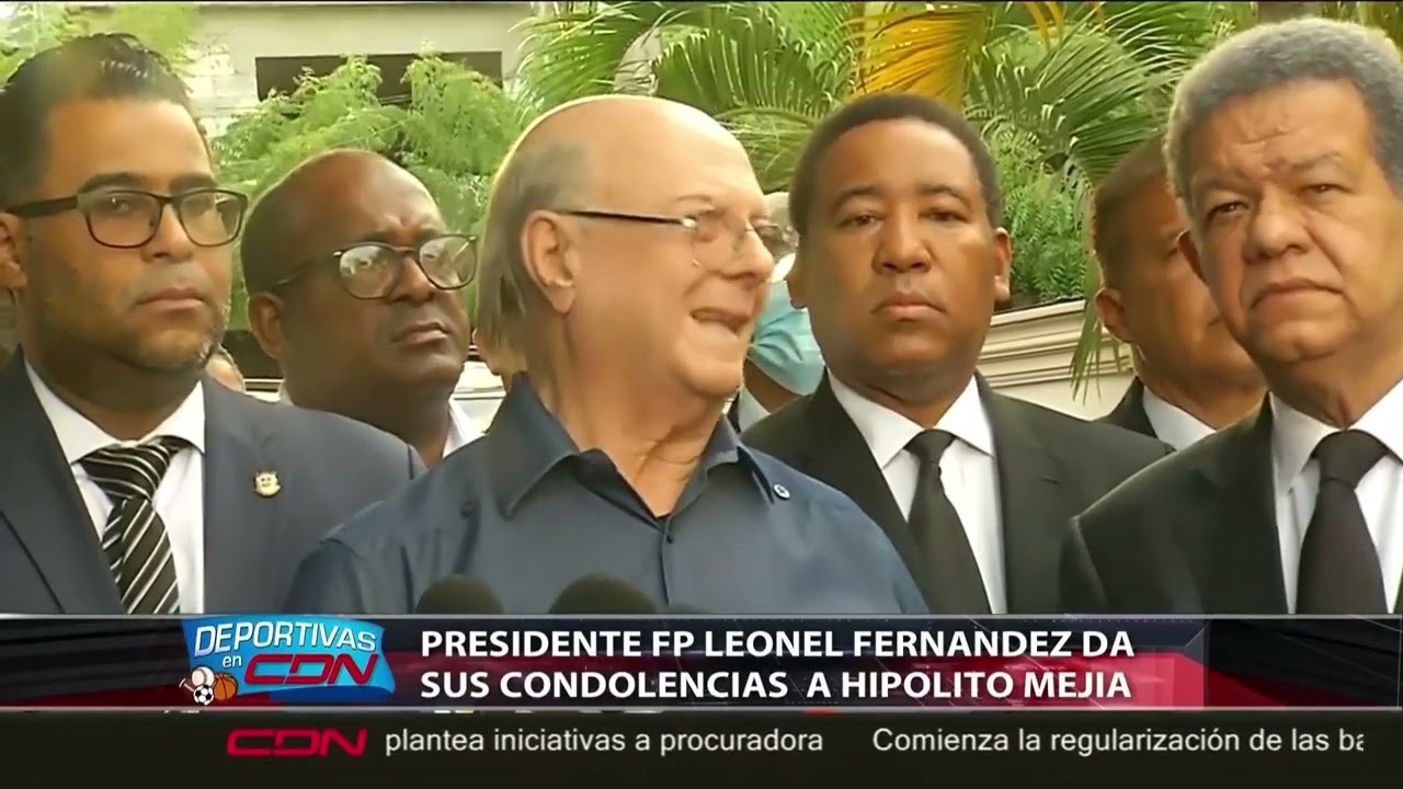 Presidente FP Leonel Fernández da sus condolencias a Hipólito Mejía
