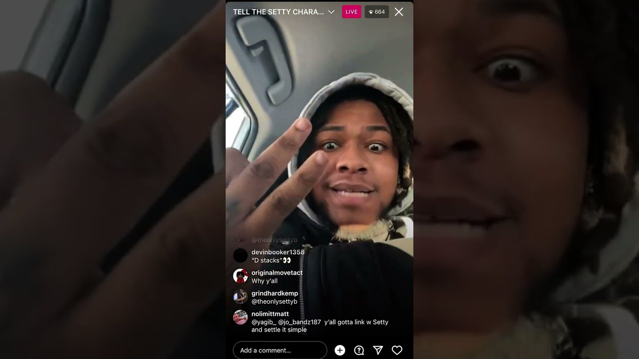 JO BANDZ⛪️C BLU♿️IG LIVE GETTING AT SETTY FOR SHOWING FAKE PAPERWORK “why you🐀on Naz♿️” #nasebk