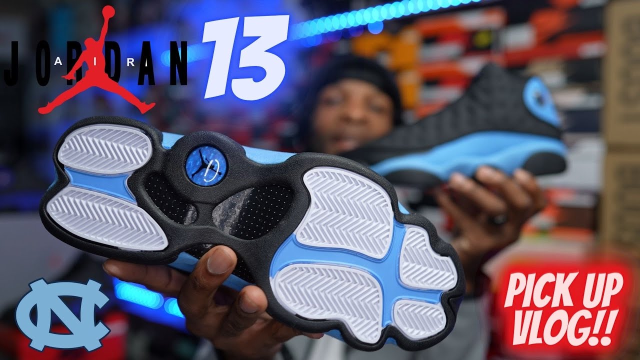 BAD SHOE, OR BAD TIMING?? JORDAN 13 UNC PICK UP VLOG & FIRST THOUGHTS!!