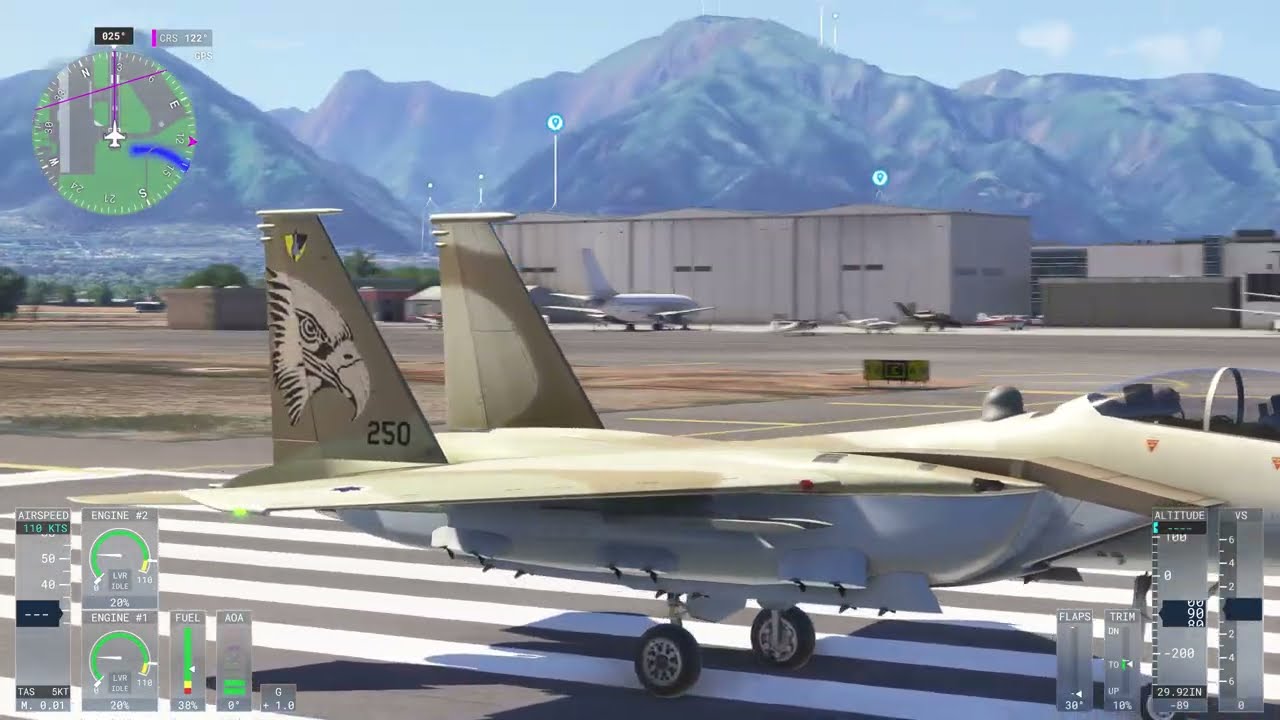 Patrol Flight In Hawaii, (Usa),  F-15 Strike Eagle, MSFS24, Pilot Peku