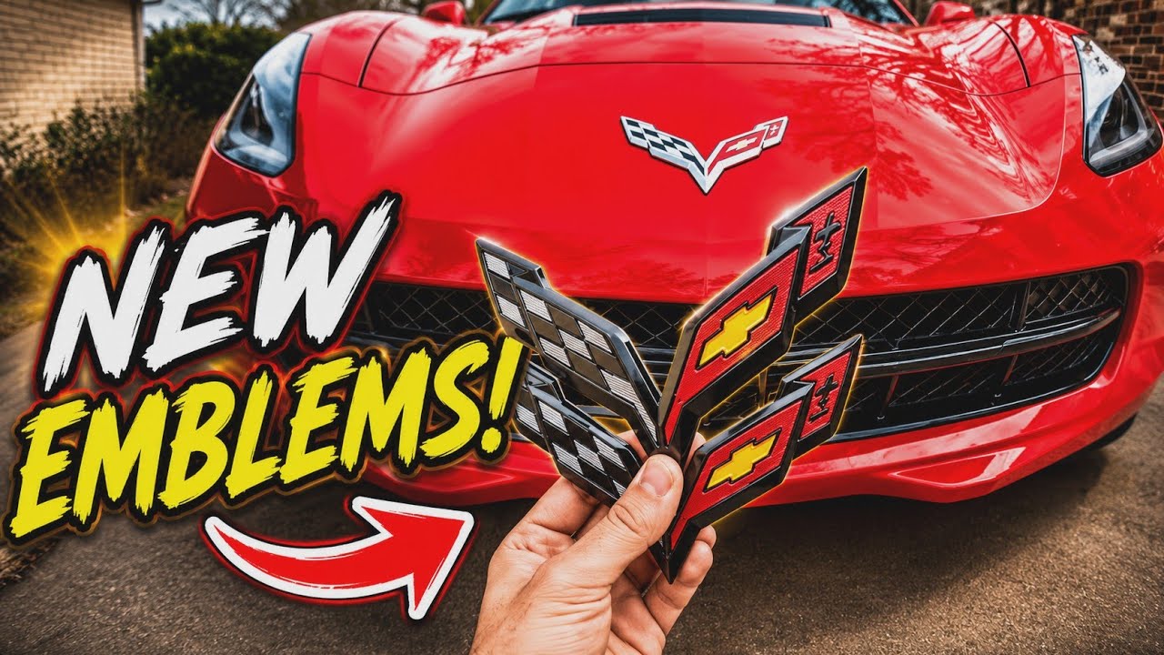 C7 Corvette EMBLEM REMOVAL! The NEW Ones Look MUCH BETTER!