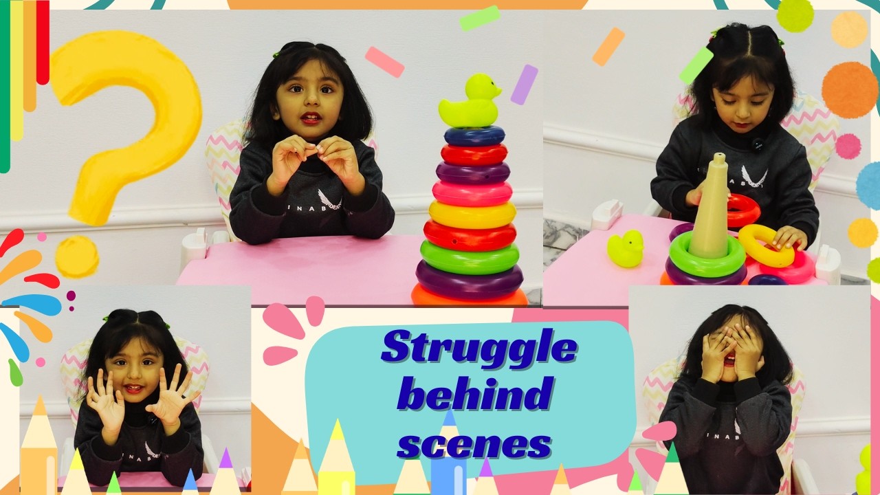 Struggle behind the scenes | How we make a video with Zimal | kids fun #kidslearning #colors