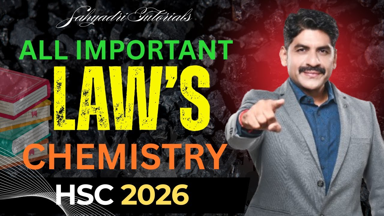 All Important Law's | Chemistry | Sahyadri Tutorials | Mahesh Sir #hsc2026  #mhtcet2026
