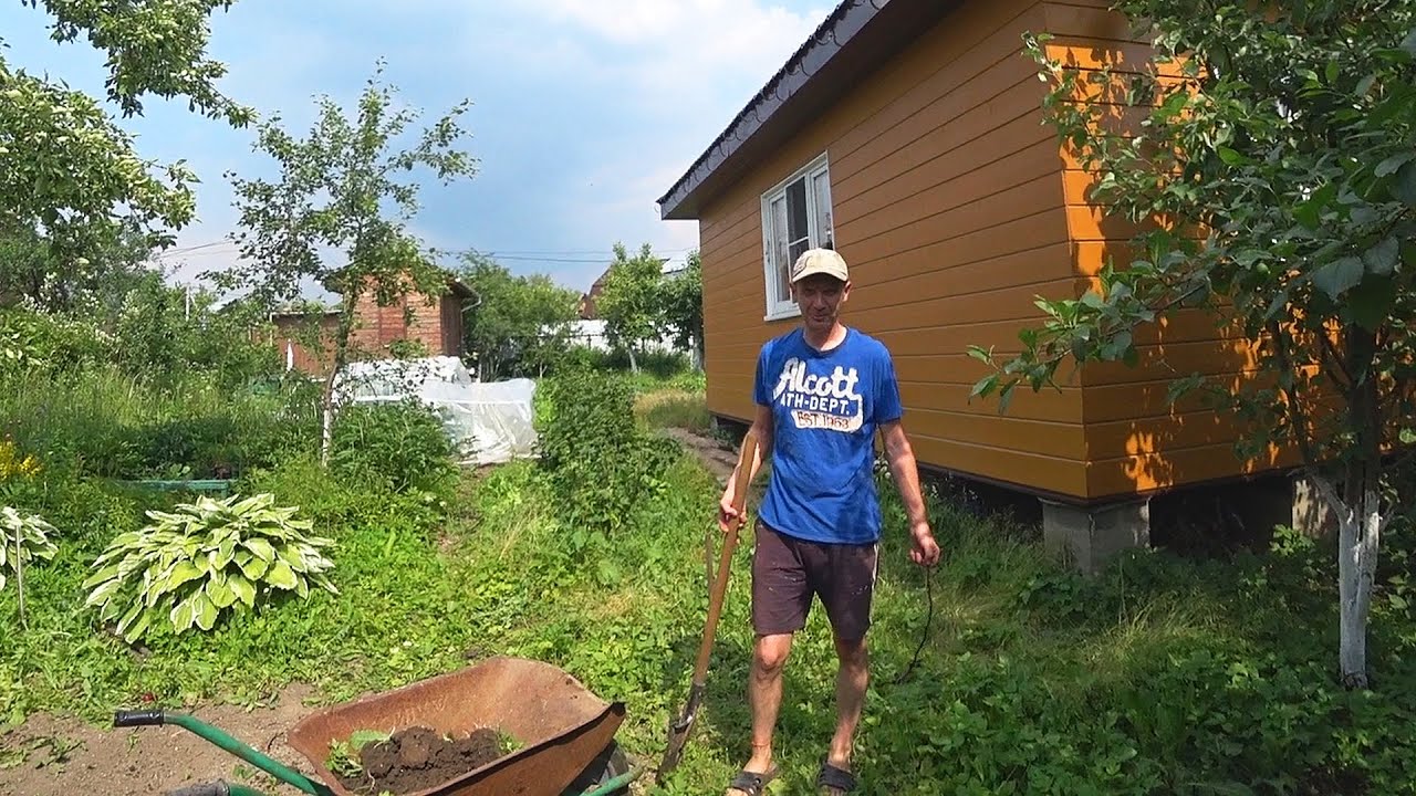 We Are Building Barbecue Area / News from our Russian Garden