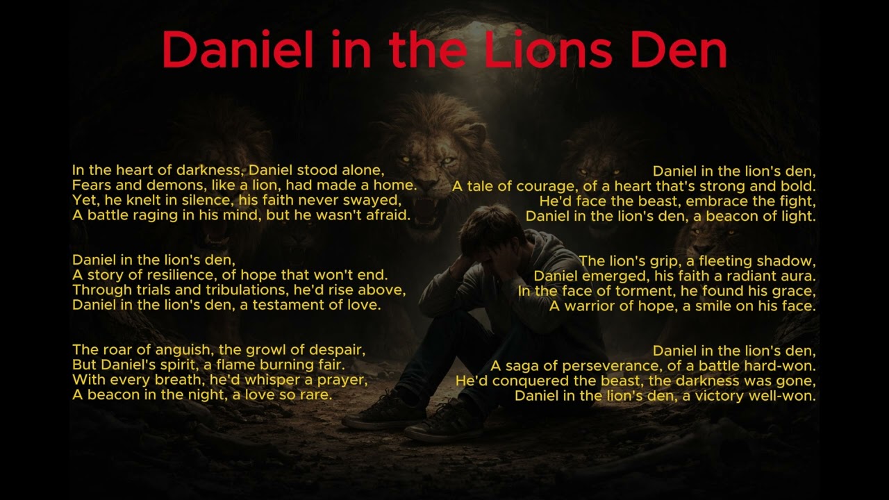Song: Daniel in the Lions Den #music #mentalhealthmusic