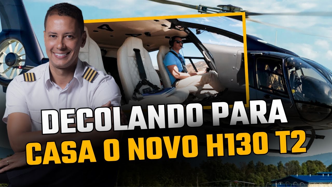 Levando o Airbus H130 para casa! Deixando a montadora Helibras em Itajubá para Nova Lima MG. Helibh