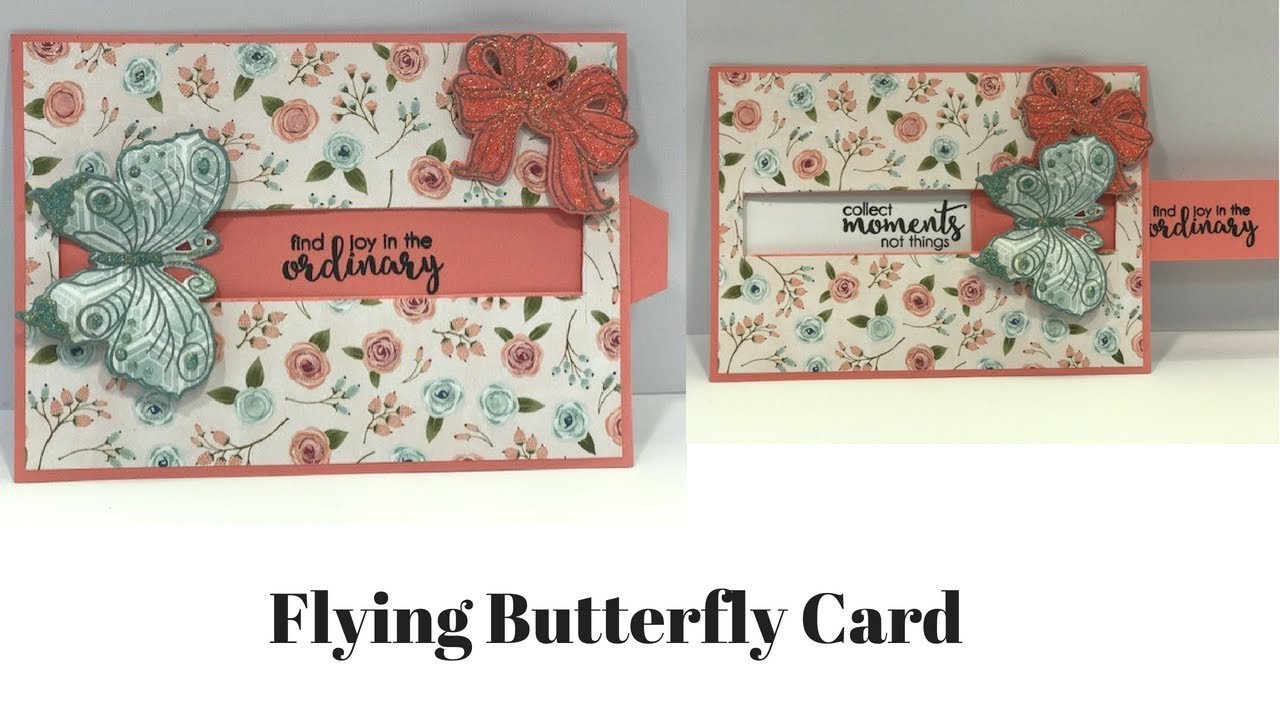 Flying Butterfly Card