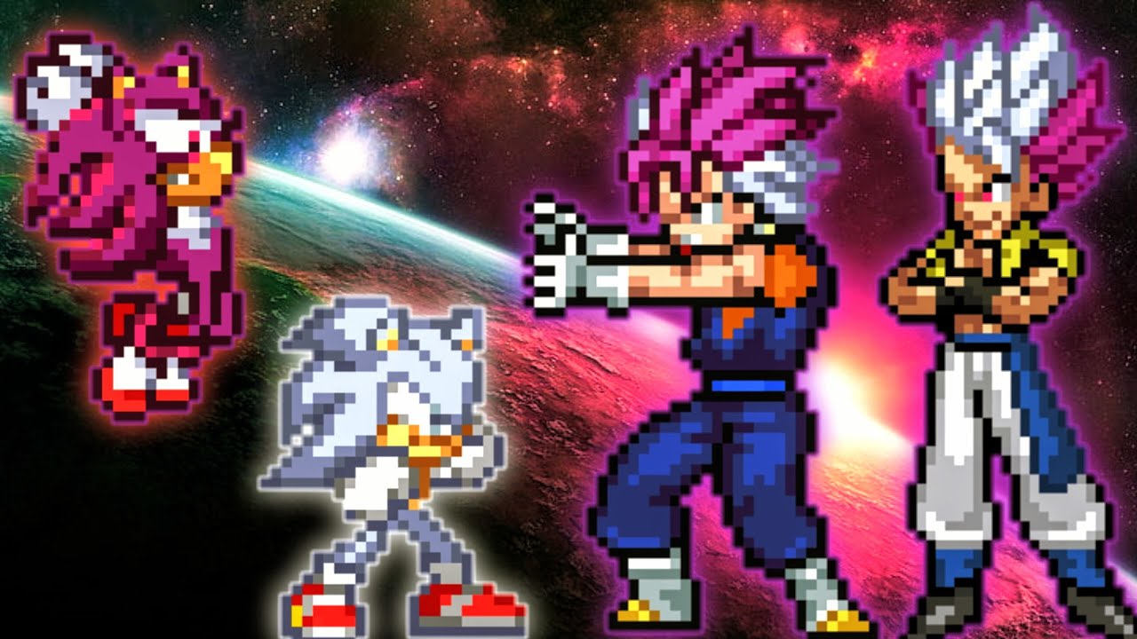 Sonic MUI OP(New) & Shadow UE OP(New) VS Vegito Ultra Ego Instinct OP & Gogeta UEI OP in  Mugen