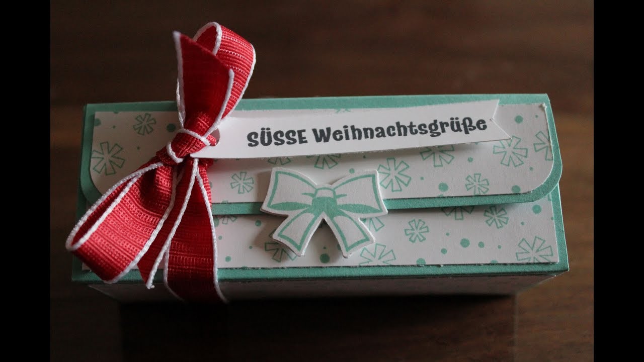 Trickreiche Geschenkbox Weihnachten Stampin UP !!!