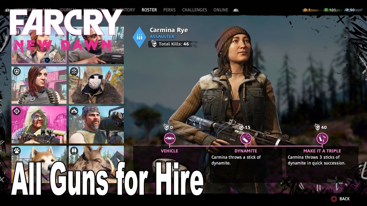 Far Cry New Dawn - All Guns For Hire/Roster Missions [HD 1080P]