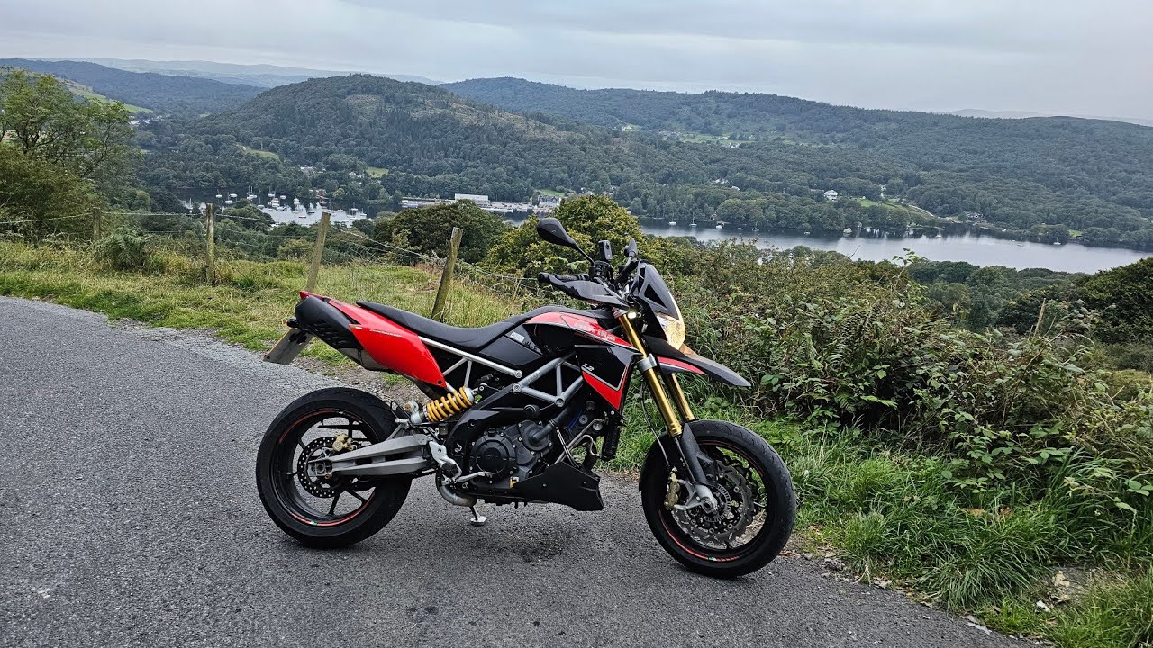 Riding around the Lake District on my Aprilia Dorsoduro 1200