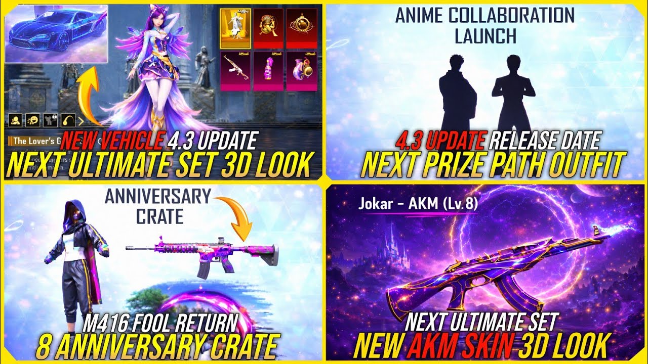 FINALLY 😱 NEXT ULTIMATEA SET 3D LEAKS |NEW JOKER AKM LOOK | NEXT PRIZE PATH | M416 FOOL RETURN🔥