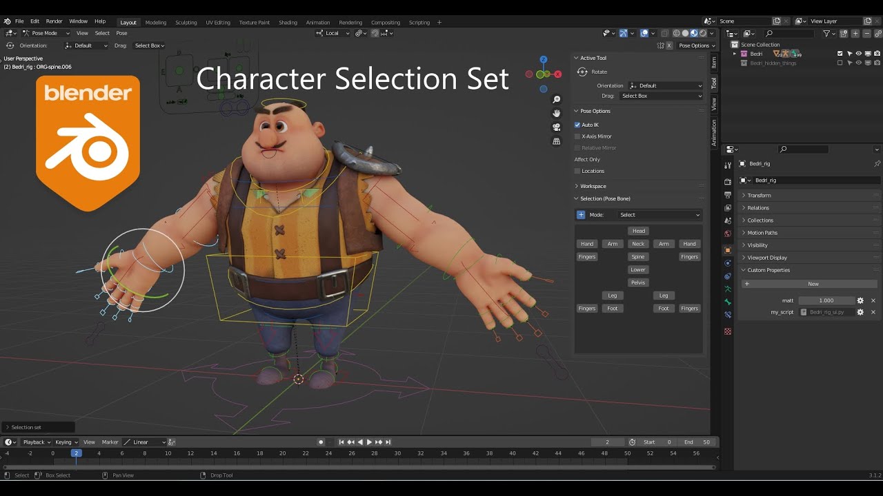 Animation Tools: Selection Set - BsMax Blender Addon