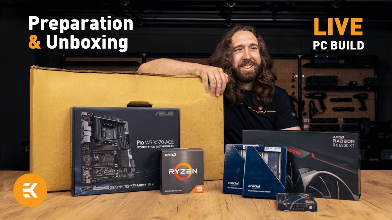 EK Builds Live | Unboxing Goodies & Prepping to Build | EK @ PAX WEST 2021 (Day 1 of 3)