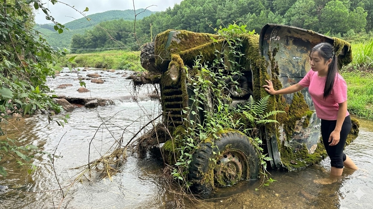 FULL VIDEO: Girl Takes the Challenge of Restarting an Abandoned Jeep - Jeep Restoration