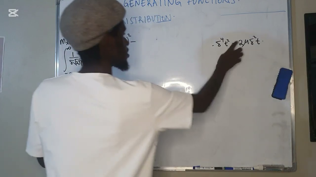 moment generating function of a normal distribution