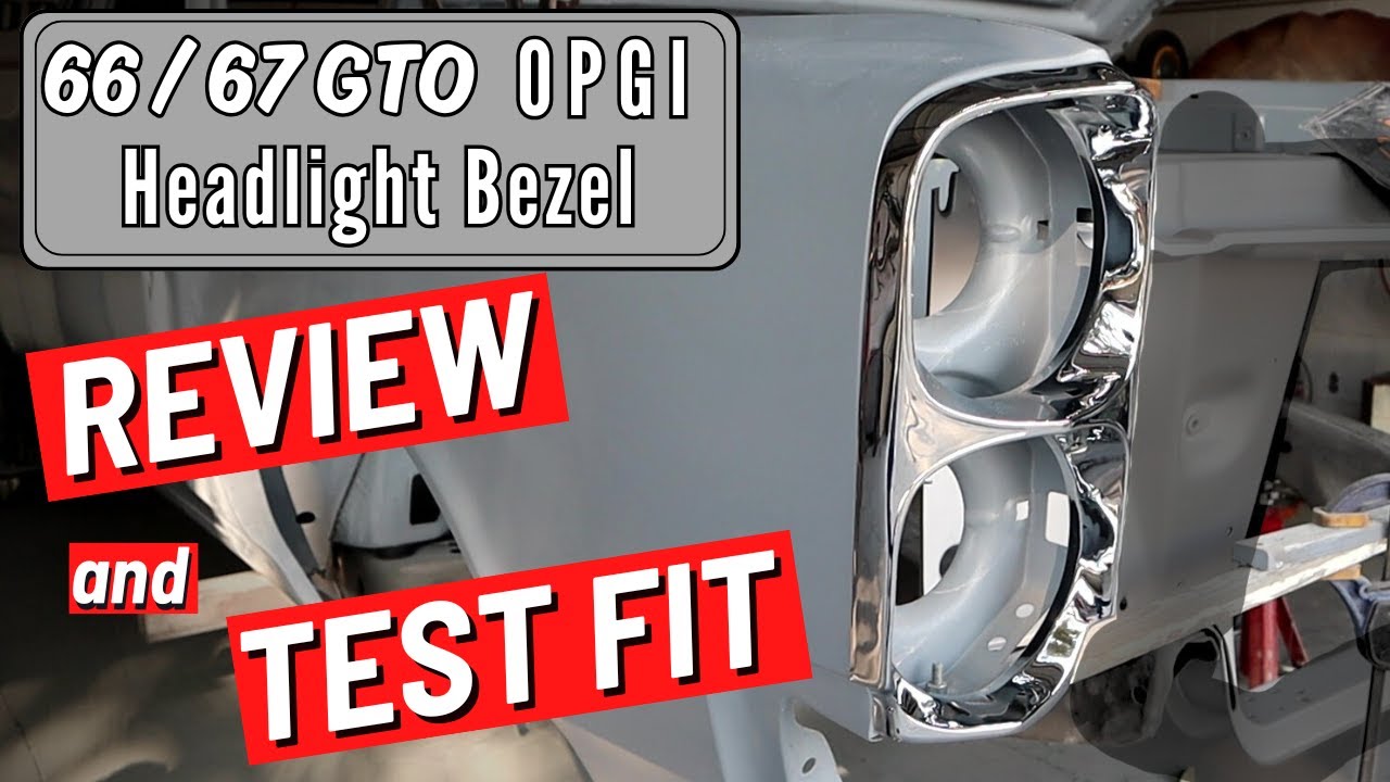 Pontiac Headlight Bezels Review and Test Fit from OPGI