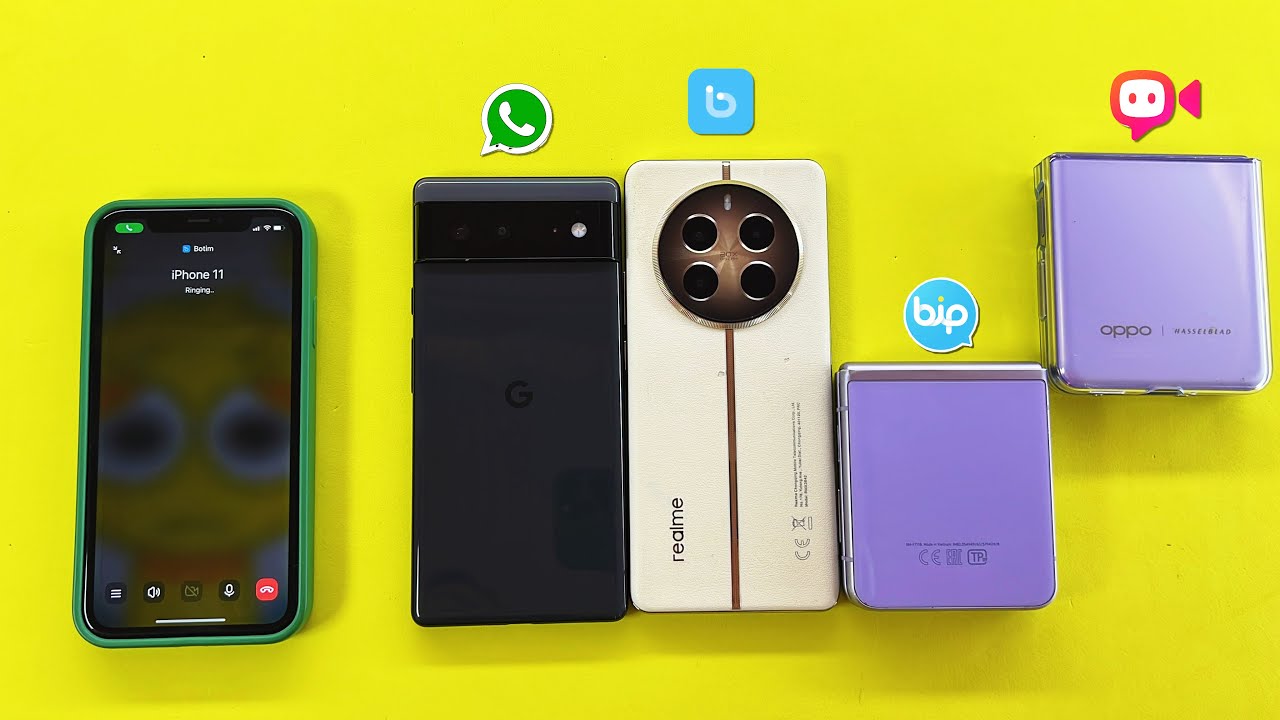 iPhone Outgoing Call / Incoming Call Pixel, Z Flip 3, OPPO Flip, Realme / WhatsApp, Bip, Botim