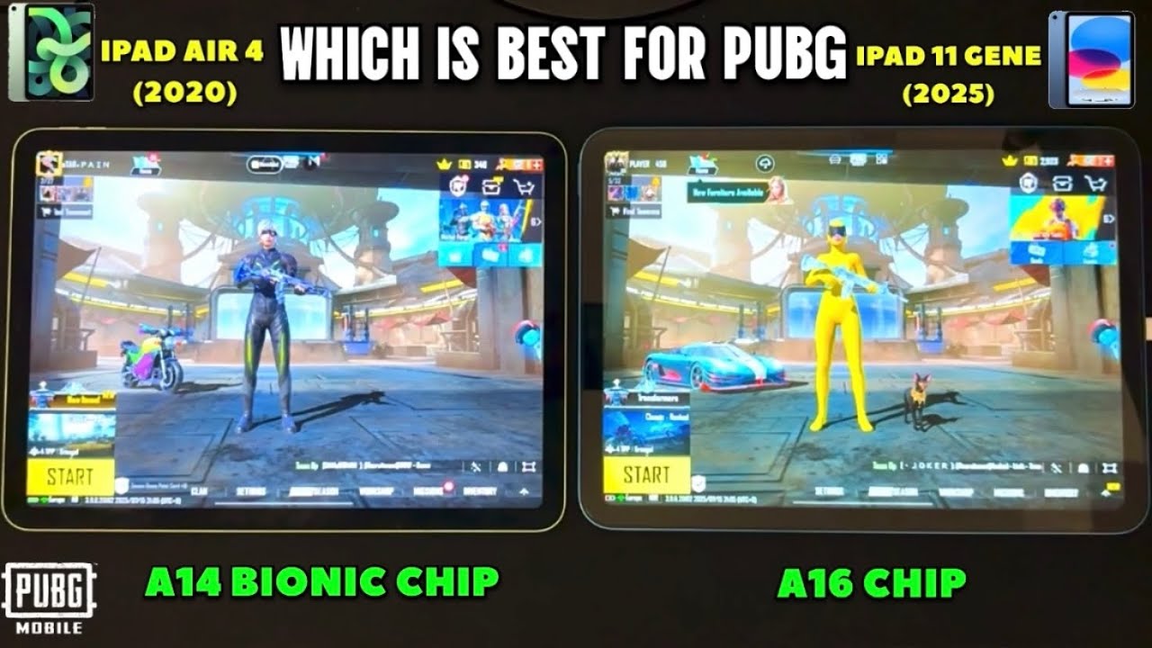 IPAD 11TH GENERATION VS IPAD AIR 4 PUBG TEST!! 5 Fingers Claw Handcam | PUBG MOBILE