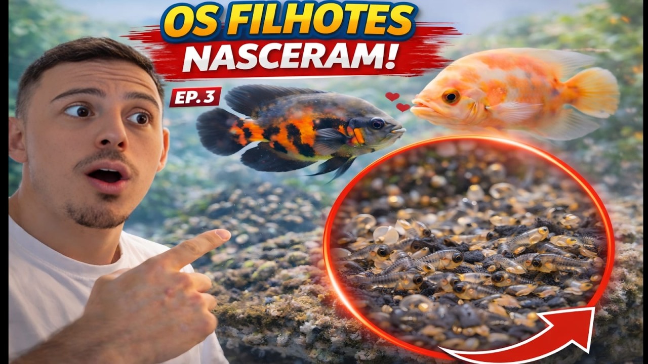 NASCERAM! Filhotes de Oscar começaram a eclodir 🐟