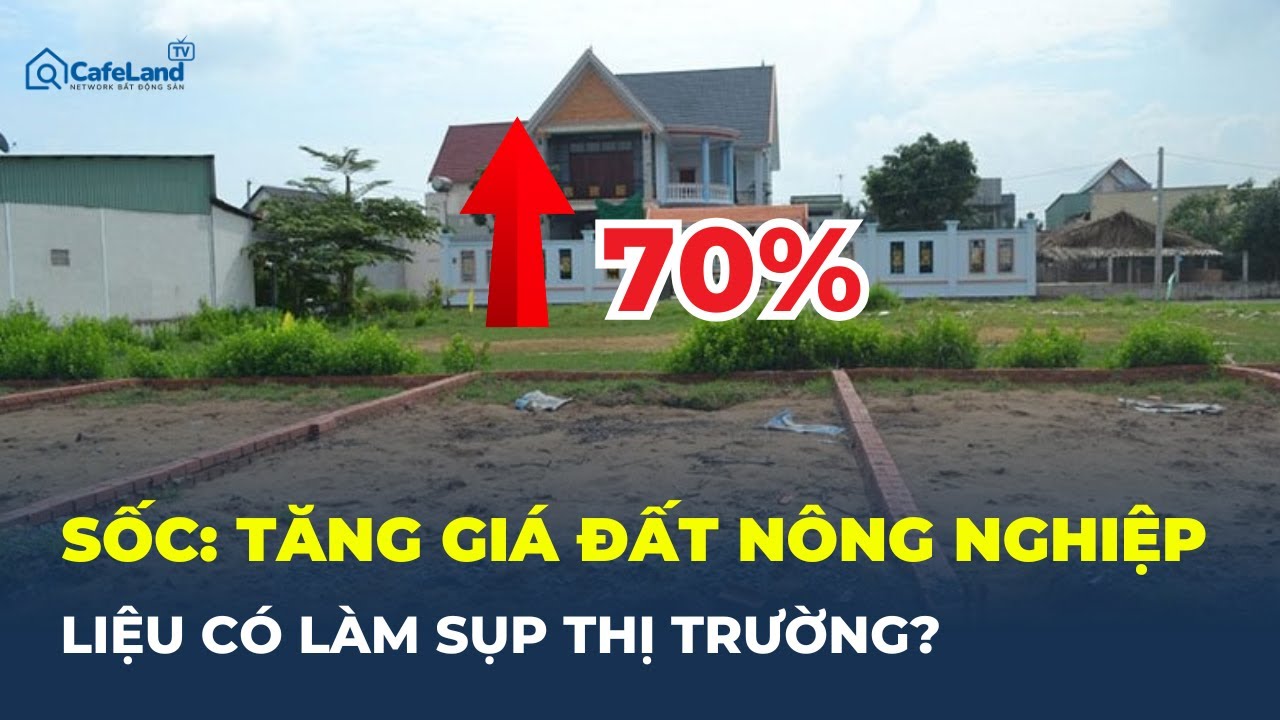 Tranh cãi: GIÁ ĐẤT NÔNG NGHIỆP TĂNG 70% – liệu có làm sụp thị trường? | CafeLand