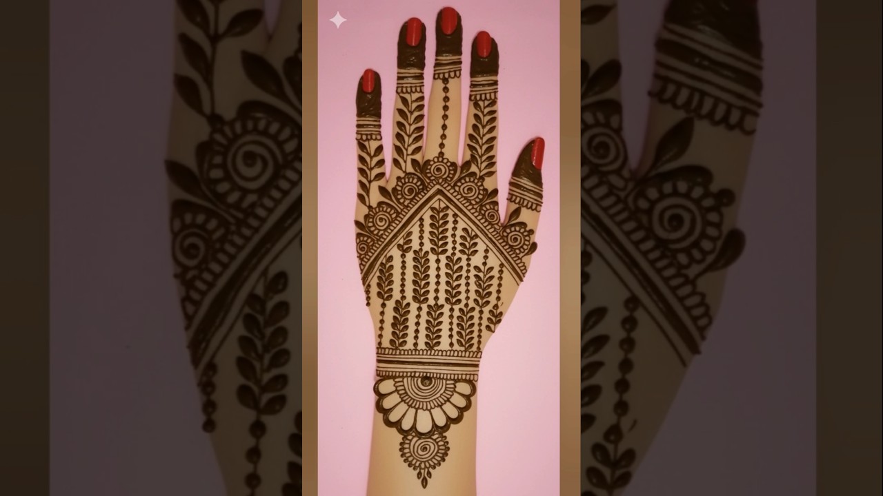 back hand mehndi design।।#mehndi #henna #mehndidesign #shorts #short #youtube #trending #viralvideo