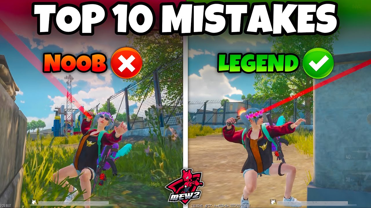 TOP 10 MISTAKES THAT YOU SHOILD AVOID🔥IN (BGMI AND PUBG MOBILE) TIPS & TRICKS (Part-2)
