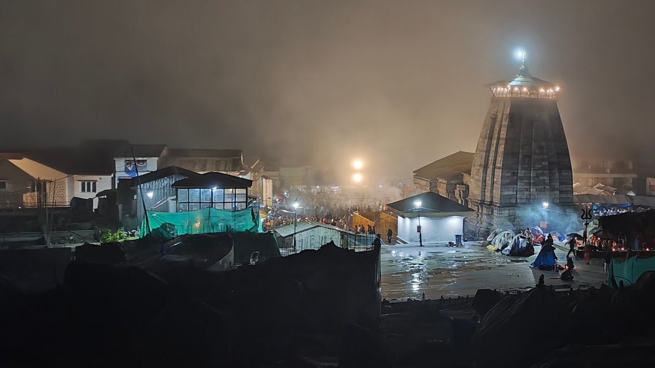 kedarnath temple in live darshan har har Mahadev 🔱