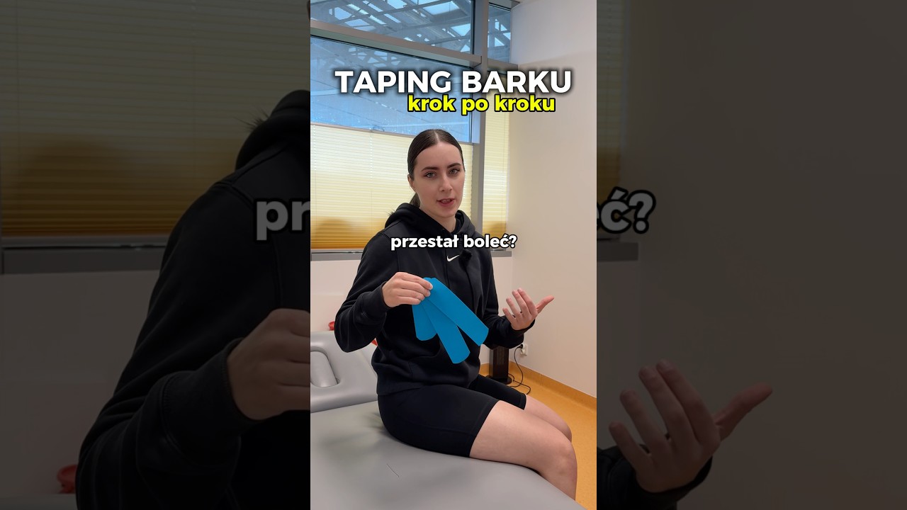 Bolący Bark? 🙈 Wypr&oacute;buj tą metodę Tapingu! 🩹 #kinesiotaping #fisioterapia #athlete