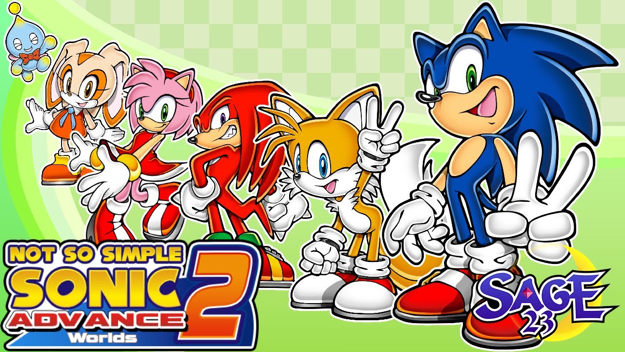 Not so Simple Sonic Advance 2 Worlds (SAGE '23) ✪ Walkthrough ft. All Characters (1080p/60fps)